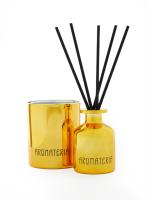 Набор ароматический диффузор с палочками и свеча премиум GOLD "Winter Pine"