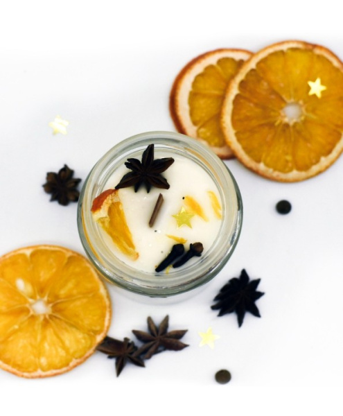 Ароматическая свеча "Новогодний цитрус" 200 мл