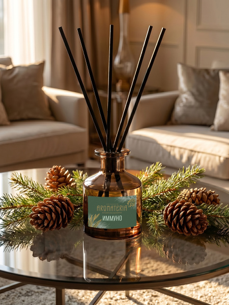 Ароматический диффузор для дома “Иммуно” Aromateria, 50 мл.