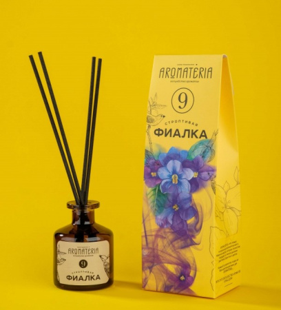 Ароматический диффузор для дома “Строптивая Фиалка” Aromateria №9 50 мл