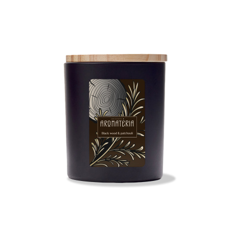 Ароматическая свеча "Black wood & Patchouli", 230 мл